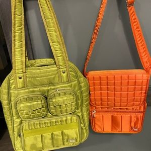 2 x lug tote bags.